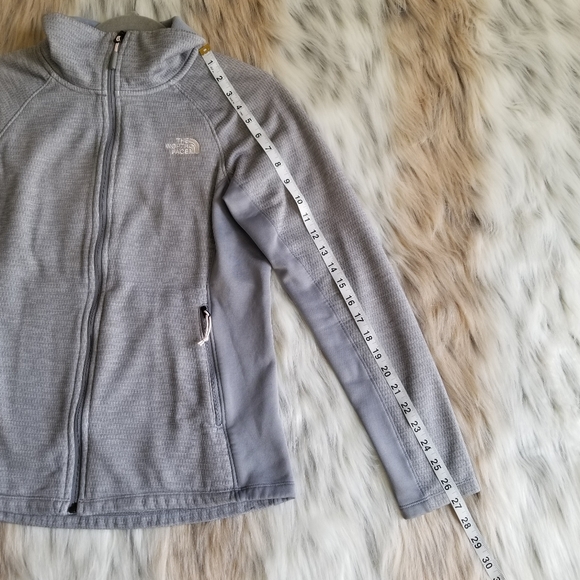The North Face Momentum Fleece Full Zip Jacket Size Medium In Gray - Picture 5 of 11